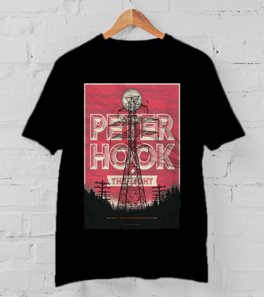 Peter Hook The Light 2026 Washington DC 930 Club Limited Edition T-Shirt