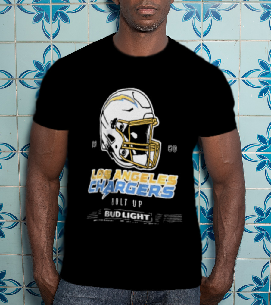 Los Angeles Chargers Bolt Up Bud Light Football 1960 T-Shirt