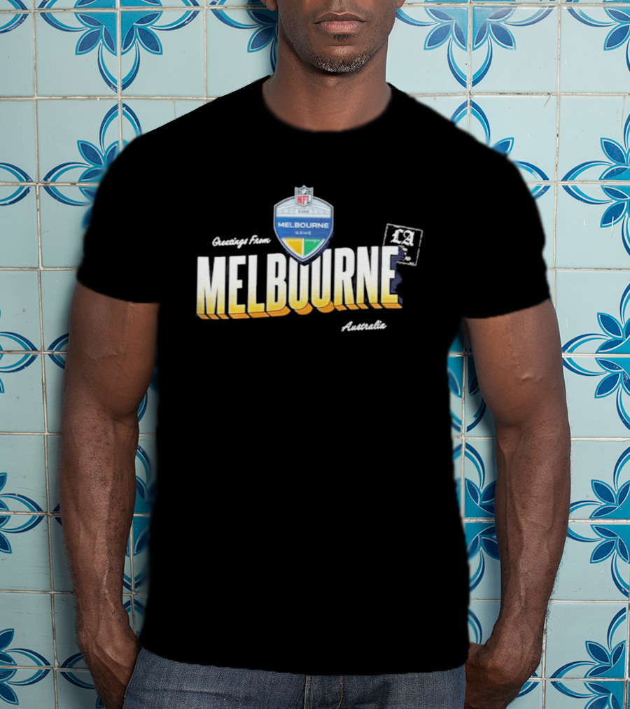 Los Angeles Rams NFL Melbourne Australia Game 2026 Greetings T-Shirt