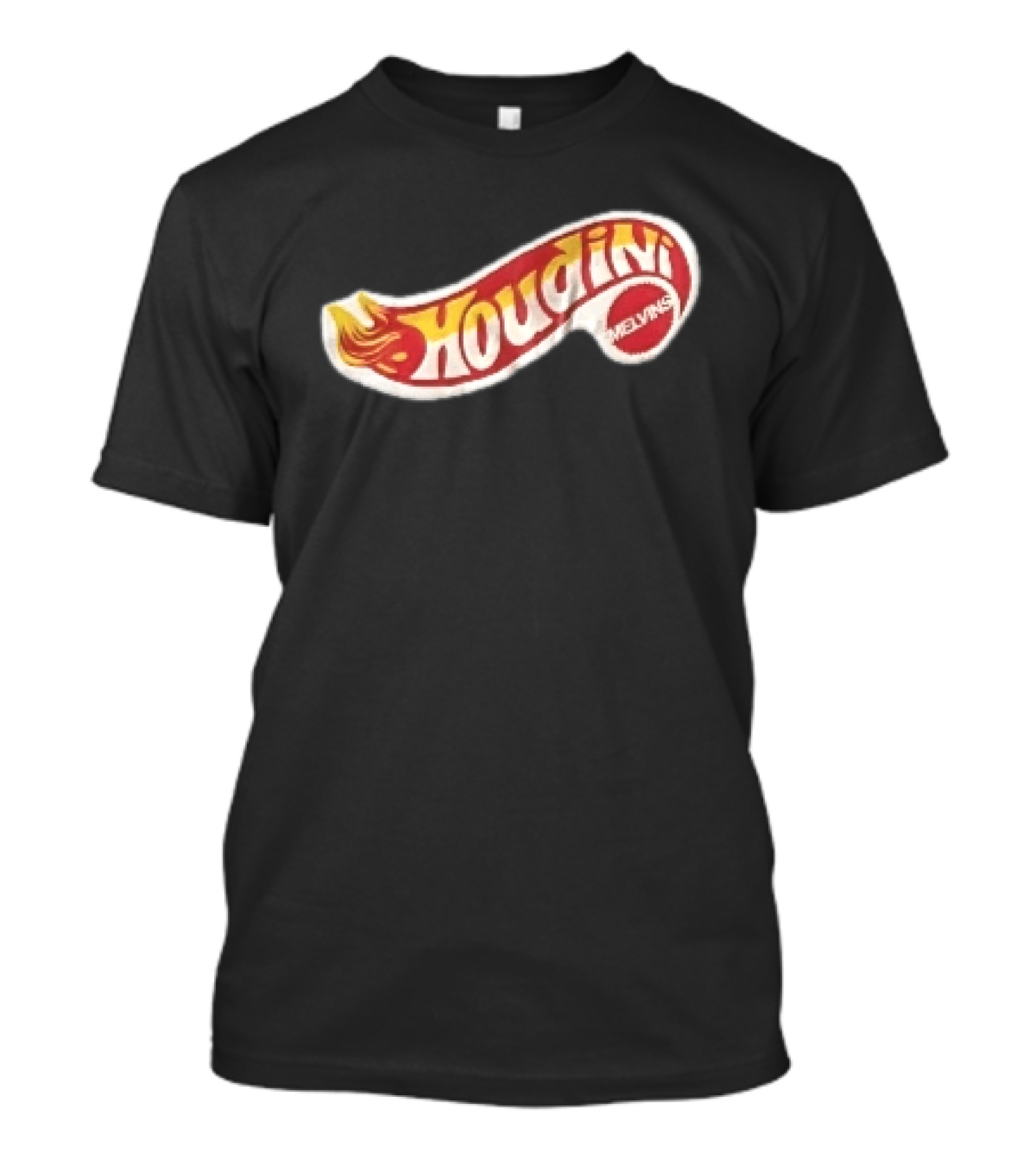 Melvins Houdini Red Yellow Flame Racing Toy Swoosh T-Shirt