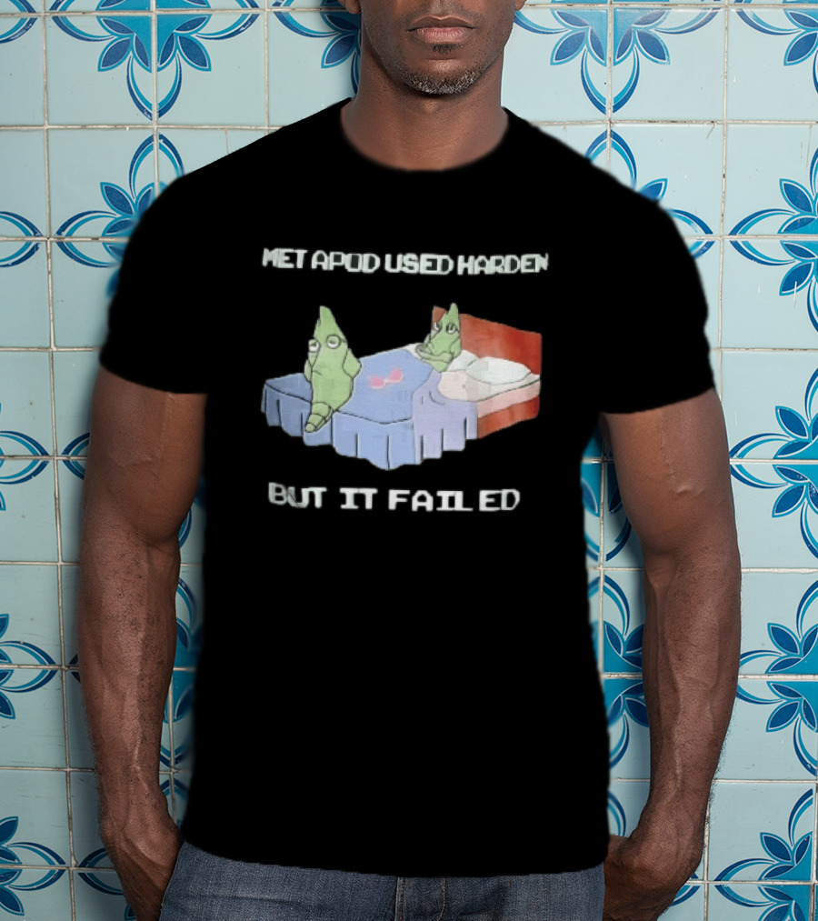 Metapod Used Harden But It Failed Cartoon Sad Characters In Bed T-Shirt