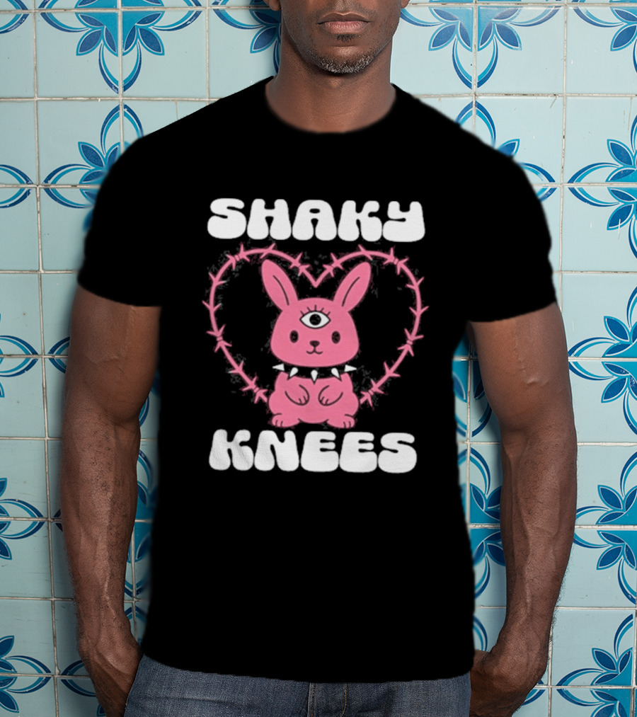 Shaky Knees 2025 Pink Bunny Heart T-Shirt
