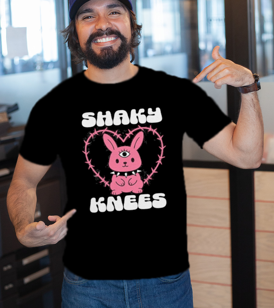Shaky Knees 2025 Pink Bunny Heart T-Shirt