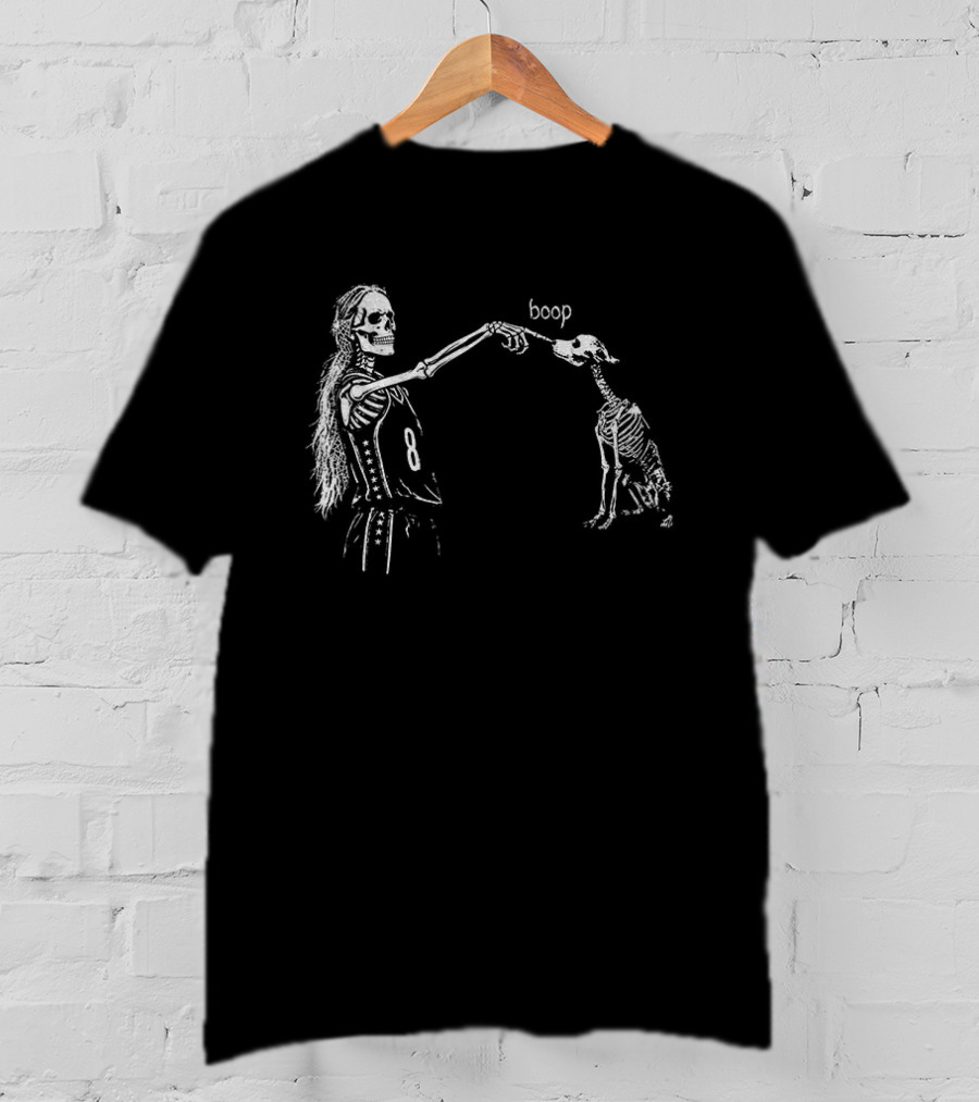 Sophie Cunningham Skeleton Point Dog Skeleton Boop Halloween T-Shirt