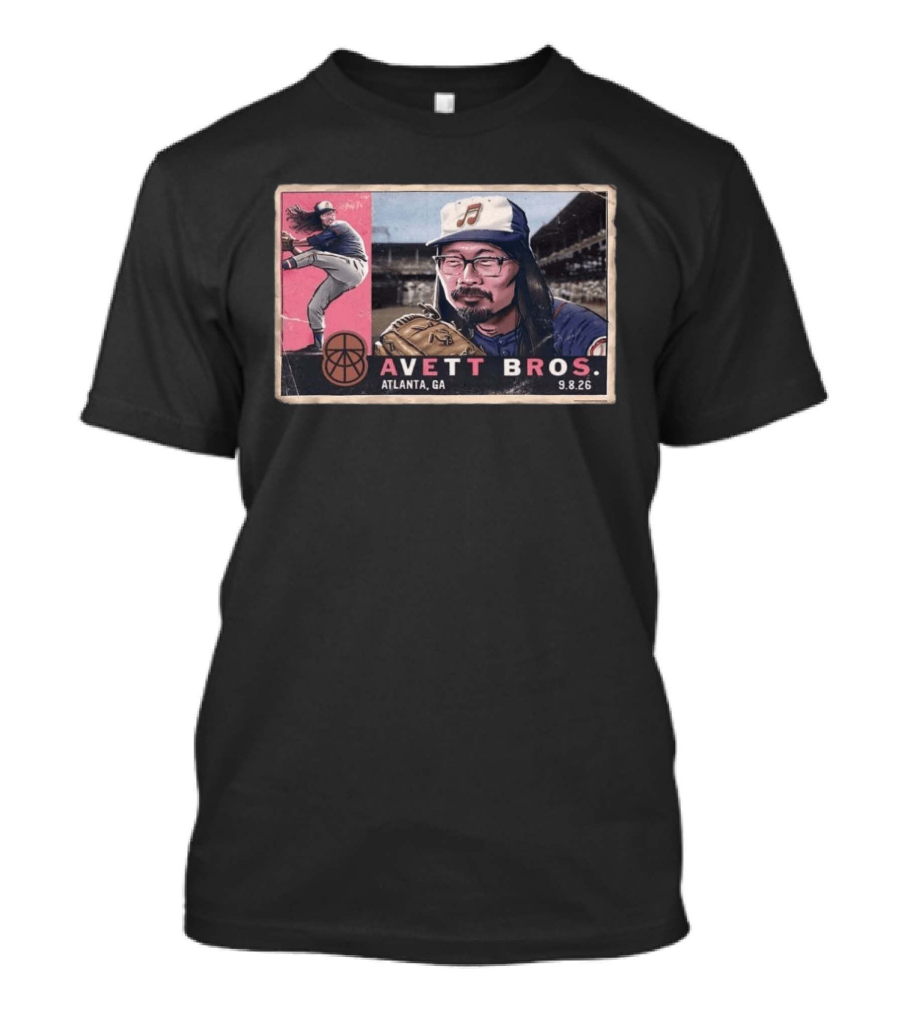 Avett Bros Atlanta GA Baseball 9.8.26 T-Shirt