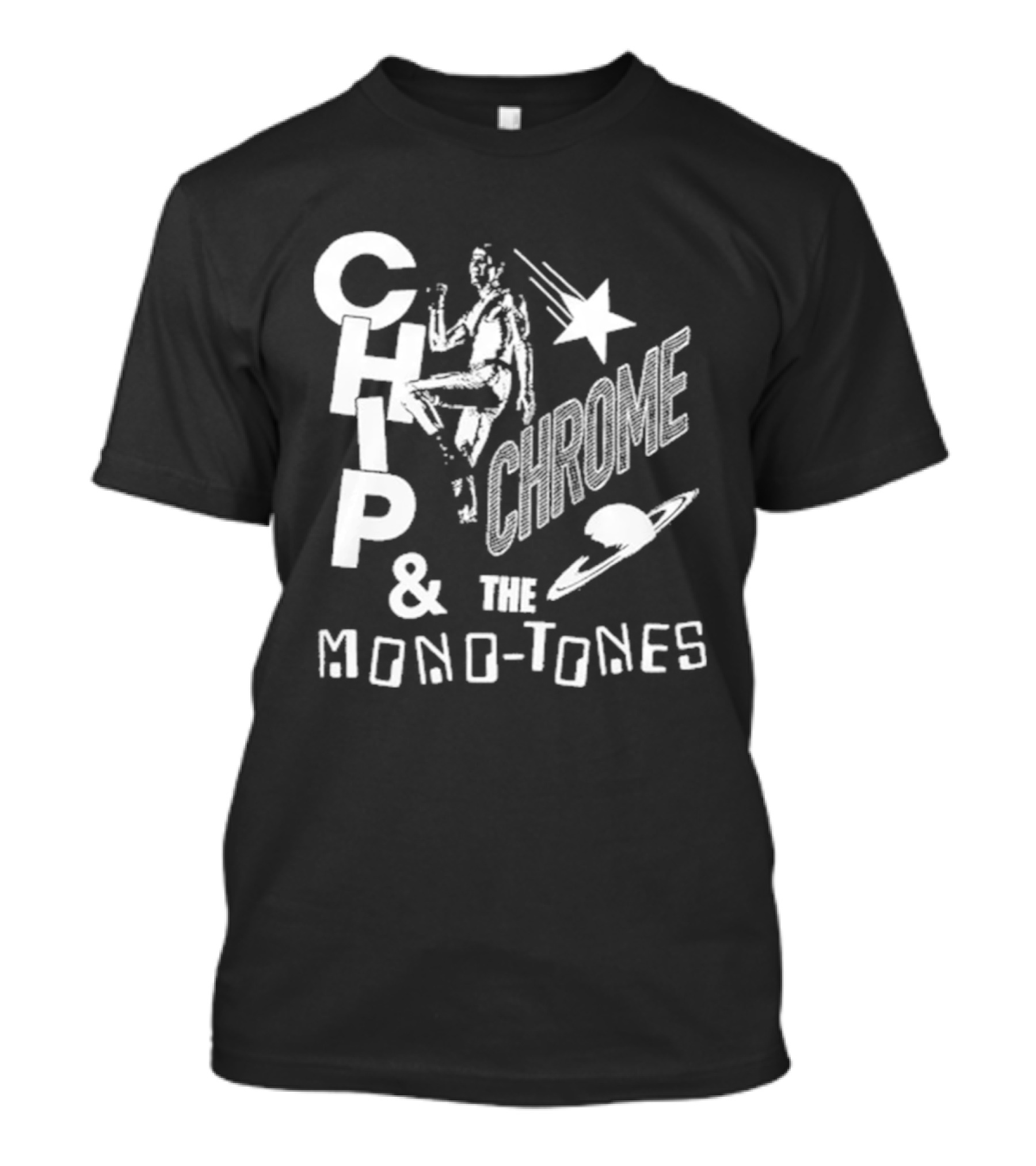 The Neighbourhood The Wourld Tour Chip Chrome & The Mono Tones Retro Star And Spaceship T-Shirt