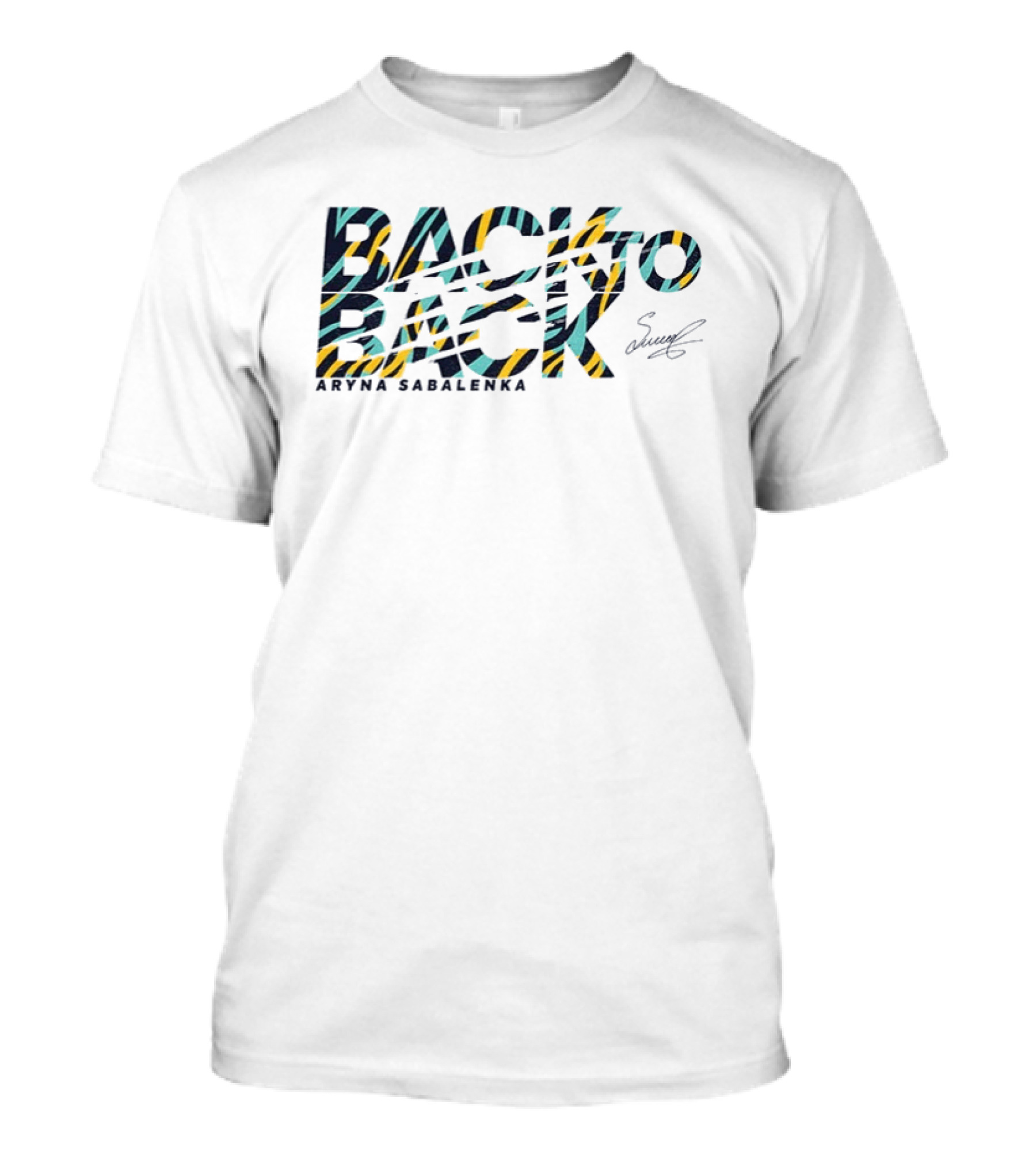 Back To Back Aryna Sabalenka Tiger Stripes T-Shirt