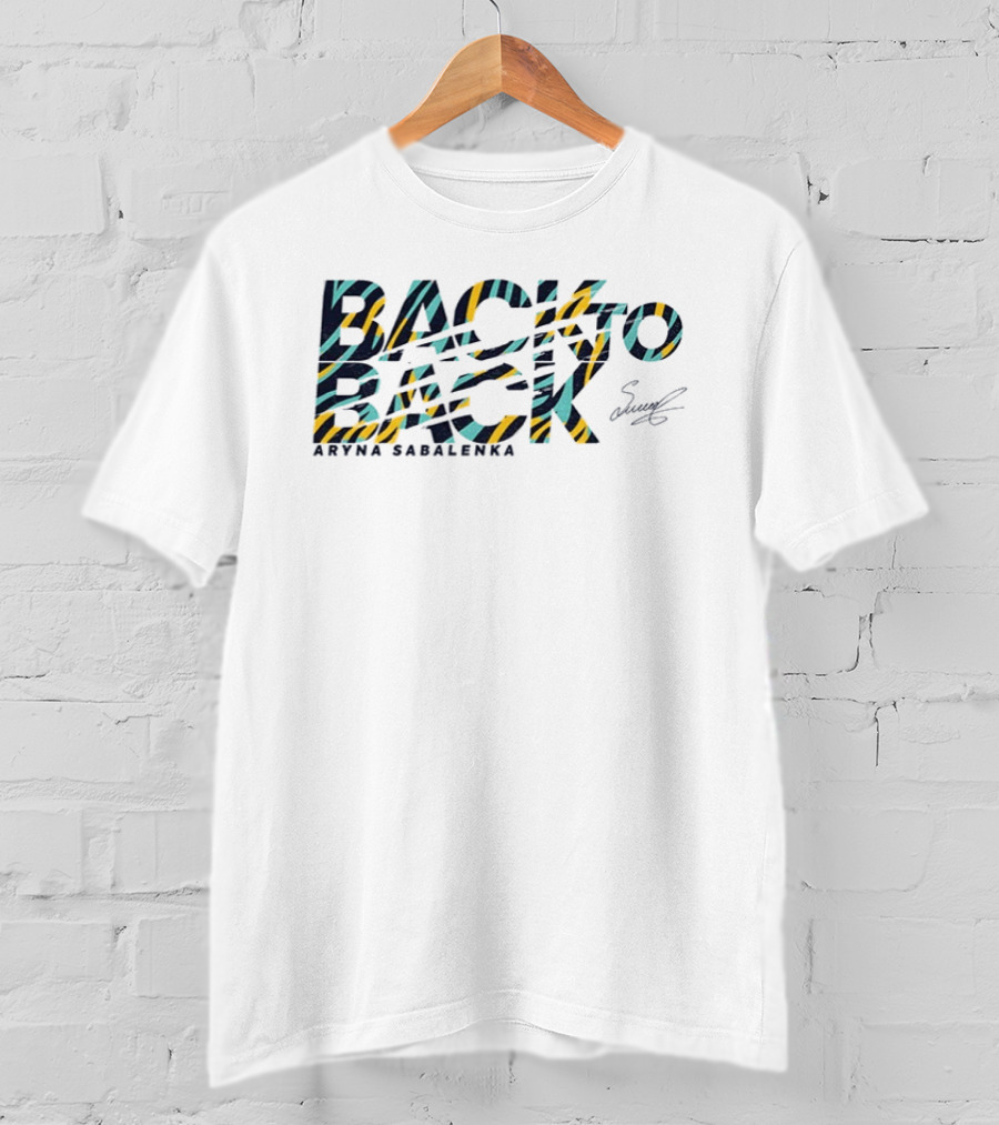 Back To Back Aryna Sabalenka Tiger Stripes T-Shirt