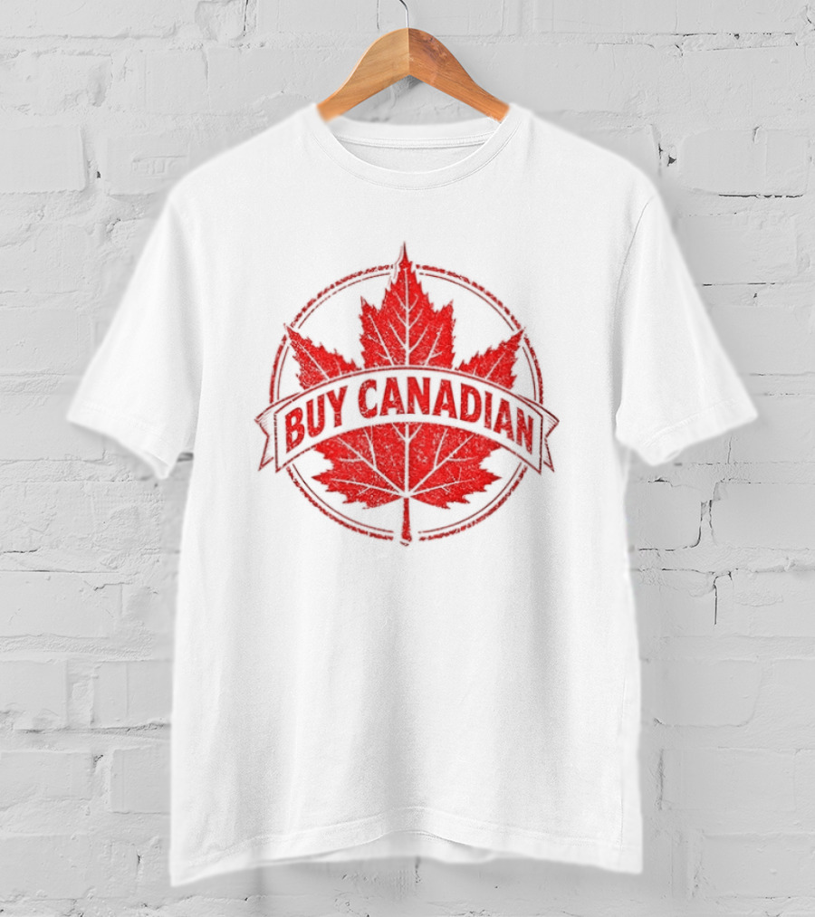 Buy Canadian Support Local Maple Leaf Pride T-Shirt