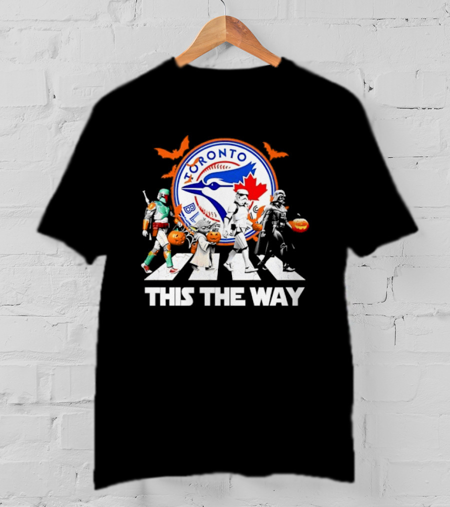 Toronto Blue Jays Star Wars This The Way Halloween Pumpkin Parade T-Shirt
