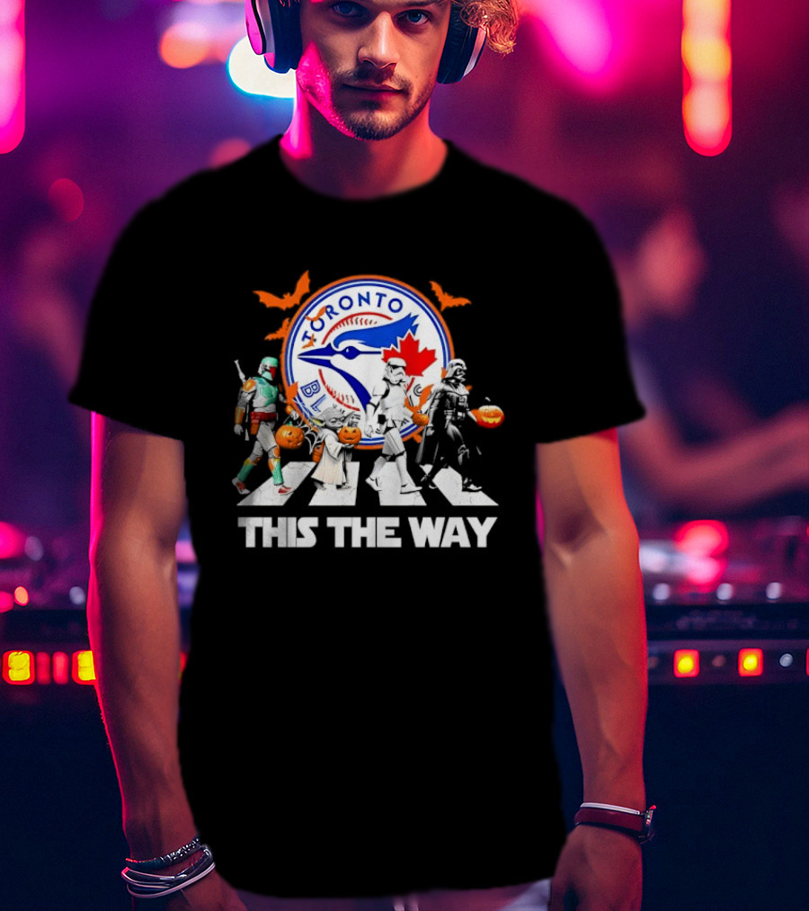 Toronto Blue Jays Star Wars This The Way Halloween Pumpkin Parade T-Shirt