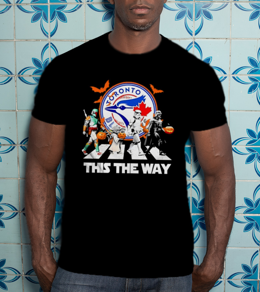 Toronto Blue Jays Star Wars This The Way Halloween Pumpkin Parade T-Shirt