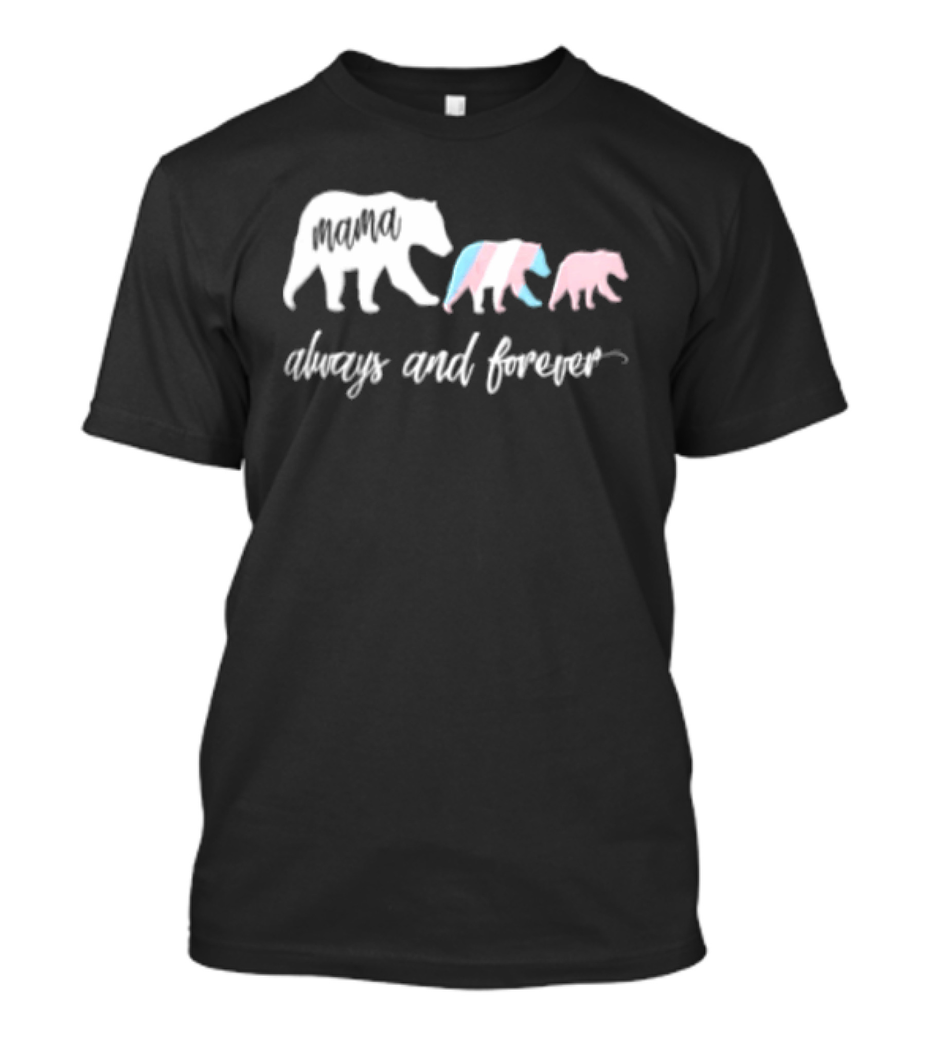 Mama Bear Family With Transgender Pride Always And Forever Equality T-Shirt