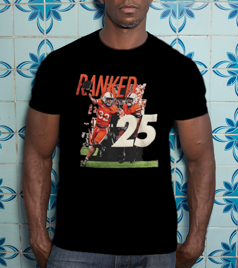 Virginia Cavaliers NCAA College Football Ranked 25 Team Players Celebration T-Shirt