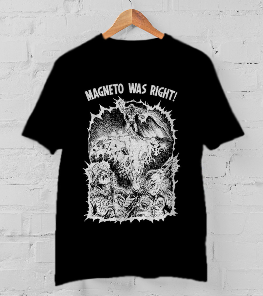 Magneto Was Right X Men Marvel Comic Hero Battle Scene T-Shirt