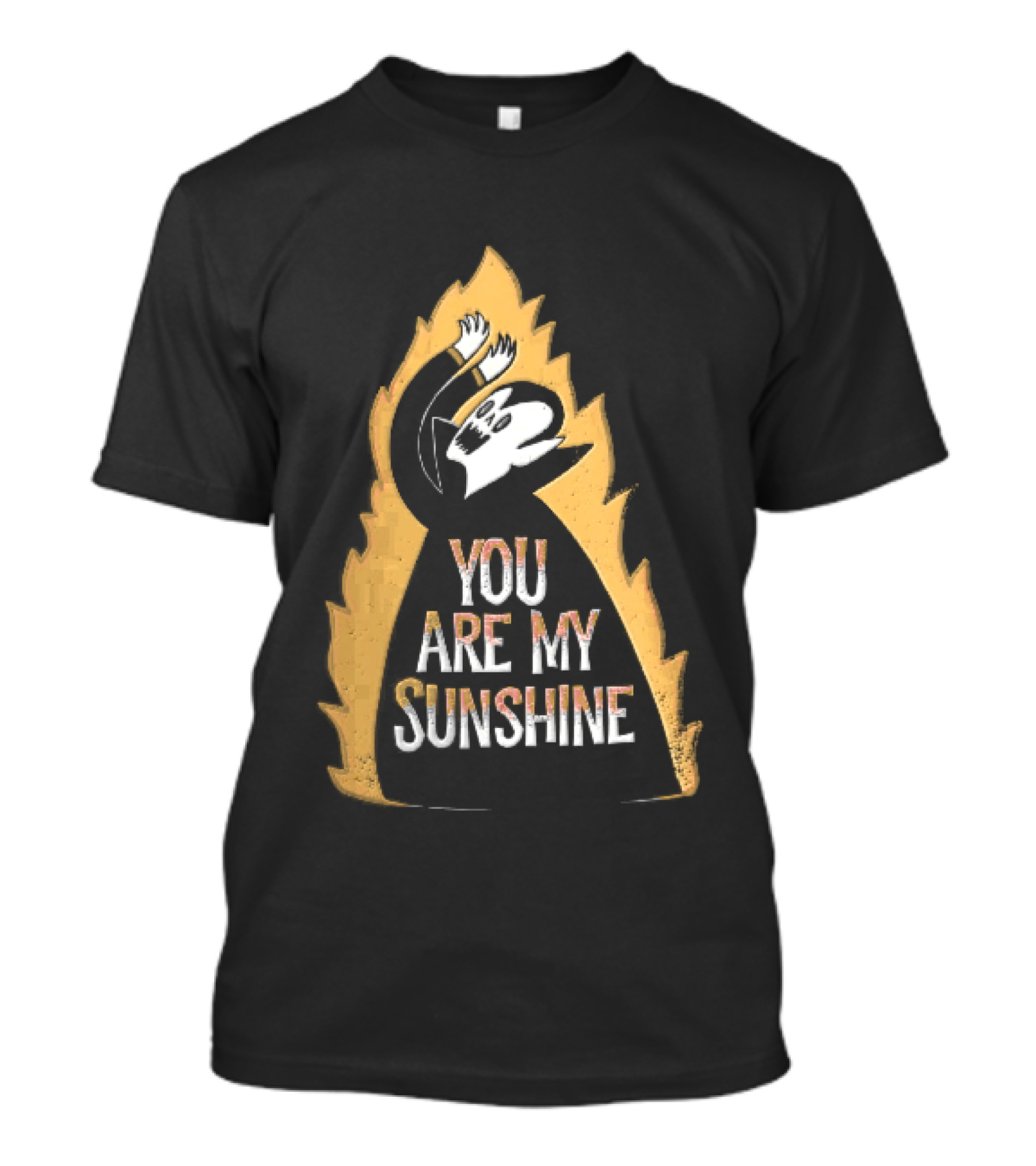 You Are My Sunshine Vampire Flames Distressed T-Shirt