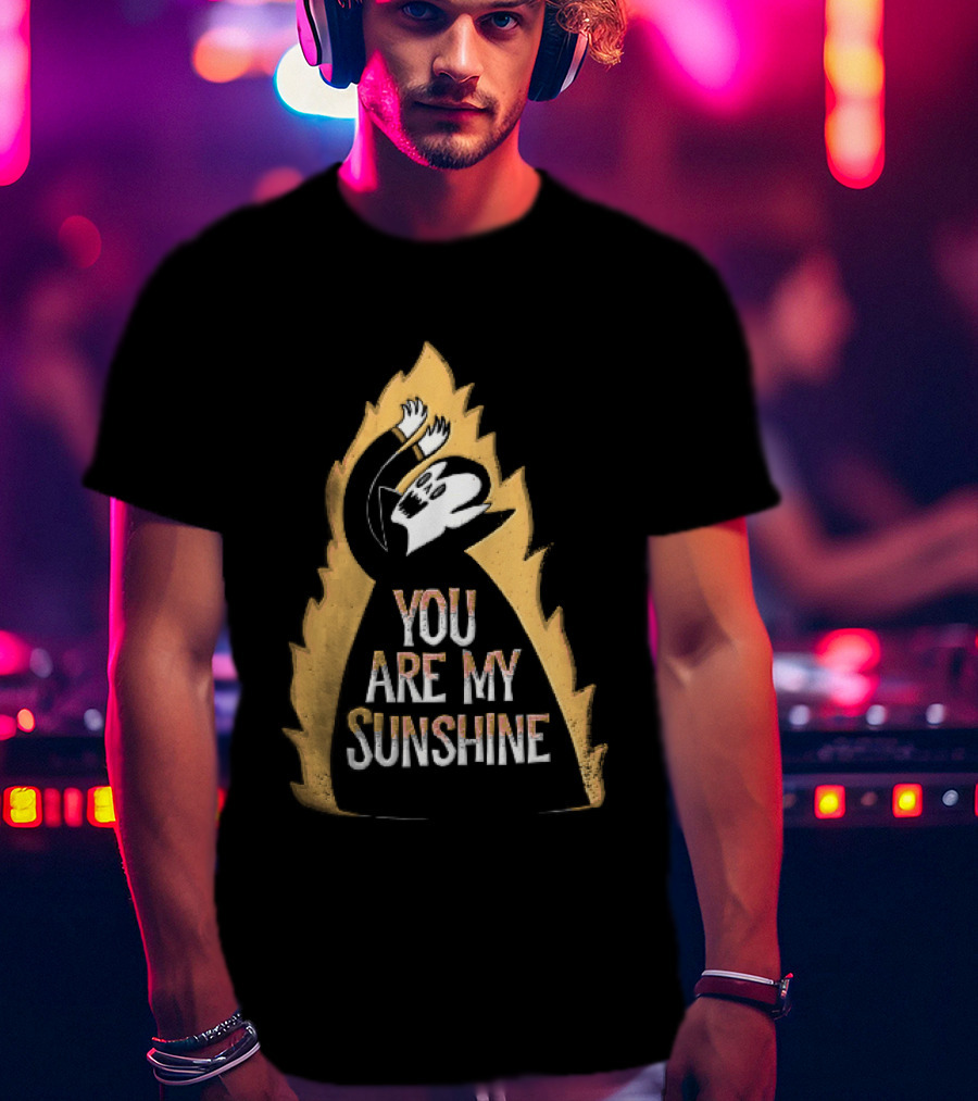 You Are My Sunshine Vampire Flames Distressed T-Shirt