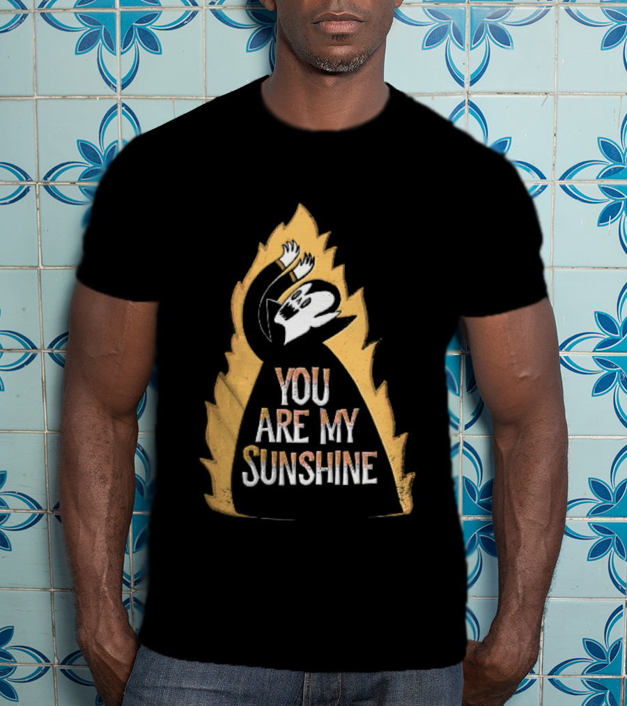 You Are My Sunshine Vampire Flames Distressed T-Shirt