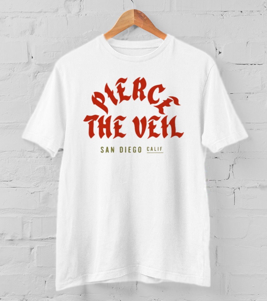 Pierce The Veil San Diego Calif 2026 T-Shirt