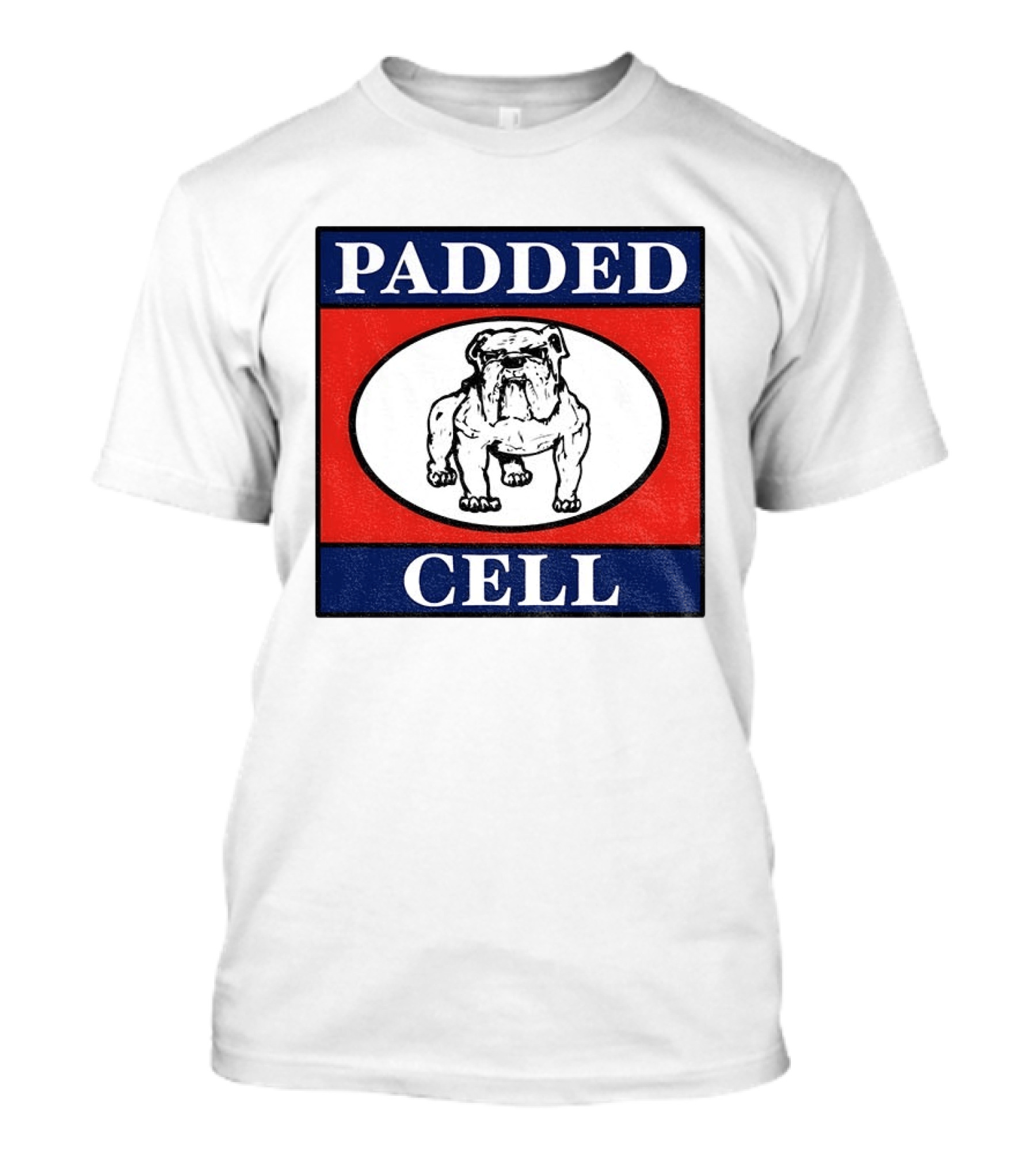 Punk Rock Padded Cell Bulldog Oval T-Shirt
