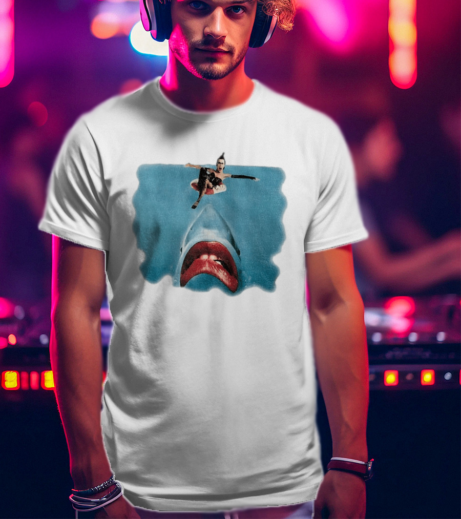 Sharky Horror Picture Show Jaws Mashup Movies T-Shirt