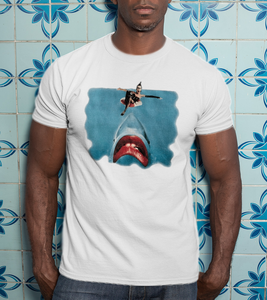 Sharky Horror Picture Show Jaws Mashup Movies T-Shirt