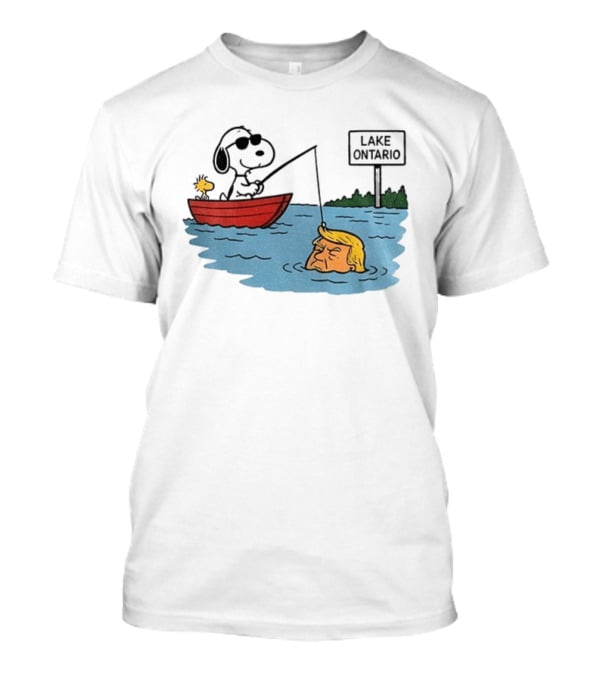 Snoopy and Woodstock Fishing Lake Ontario C...T-Shirt Snoopy and Woodstock Fishing Lake Ontario C...T-Shirt