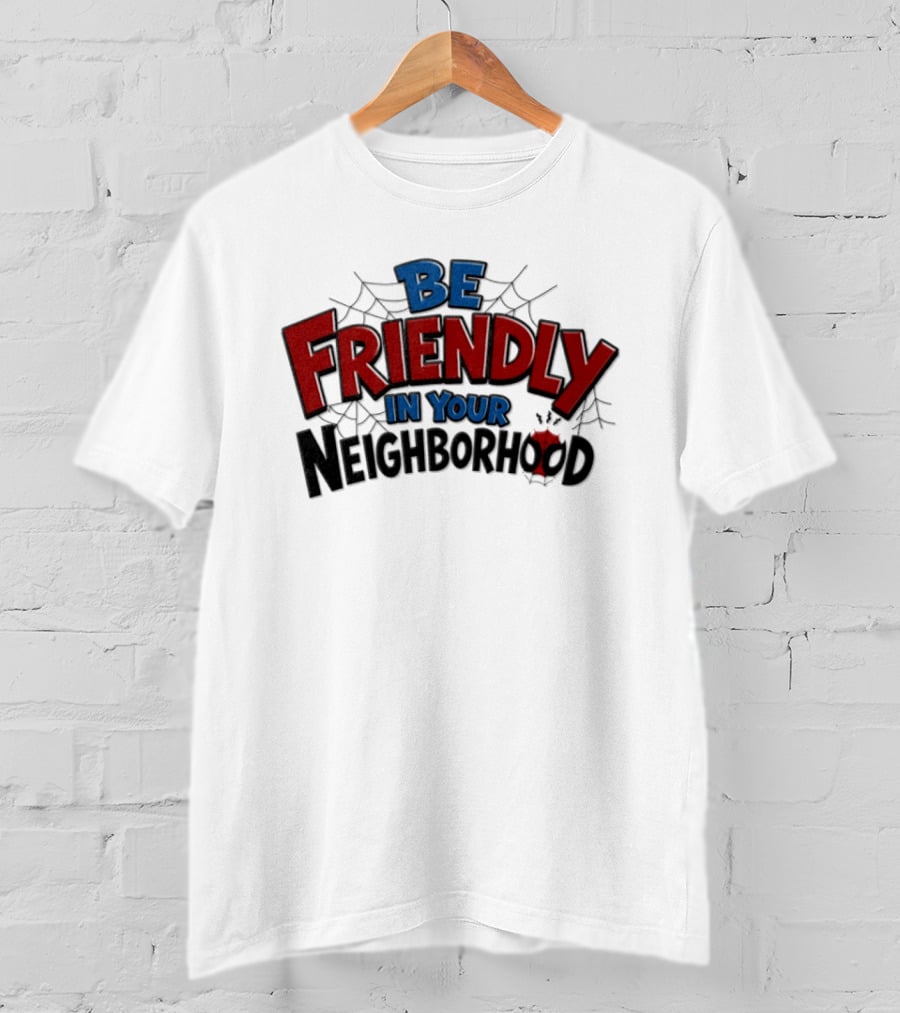 Spider Man Marvel Be Friendly In Your Neighborhood Spidey Webs T-Shirt