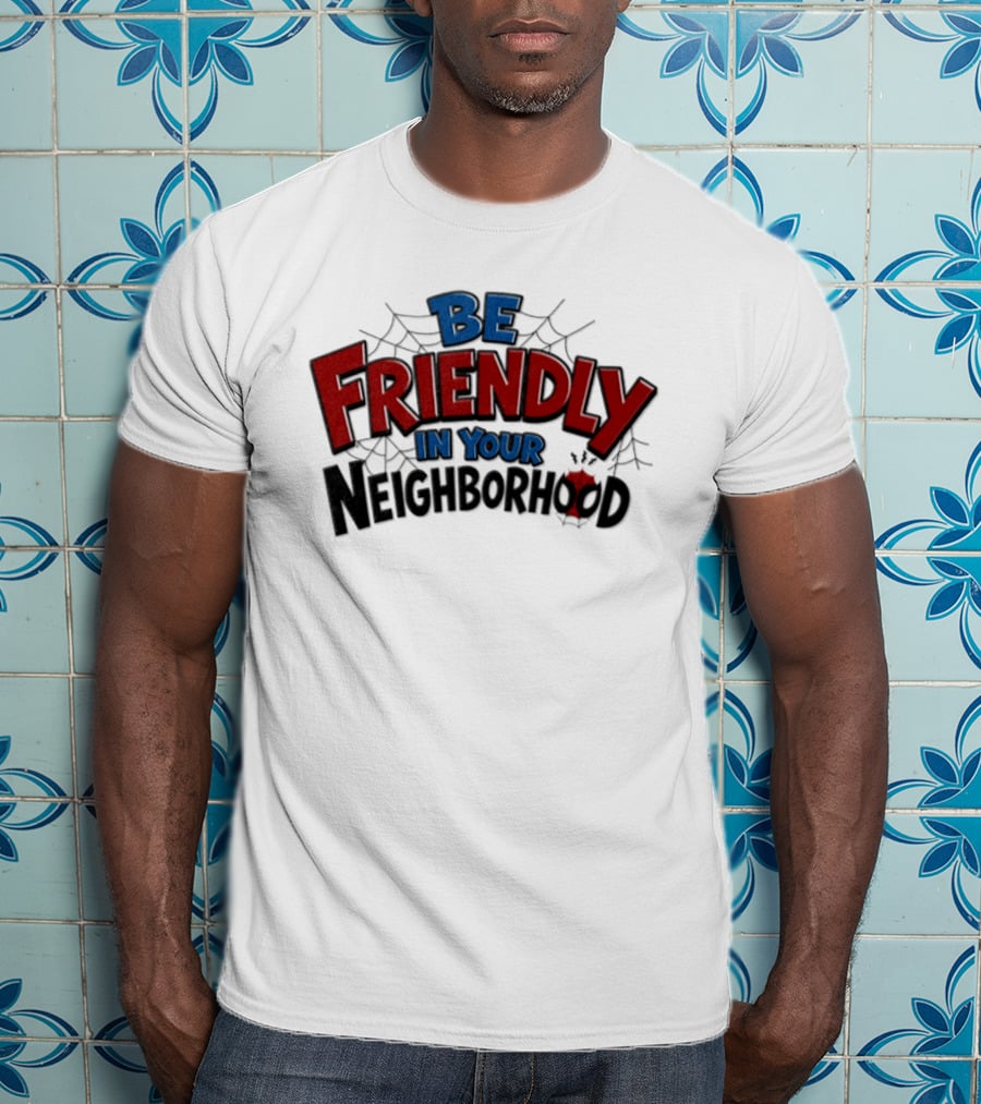 Spider Man Marvel Be Friendly In Your Neighborhood Spidey Webs T-Shirt