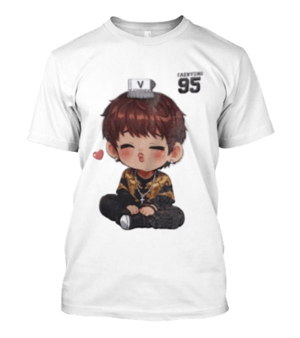 Taehyung V BTS 95 Kawaii Chibi T-Shirt Taehyung V BTS 95 Kawaii Chibi T-Shirt