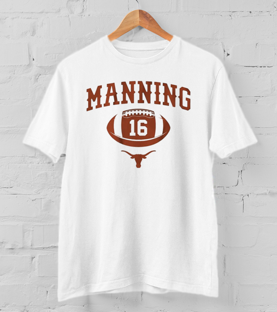 Texas Football Manning 16 Longhorn Heritage T-Shirt