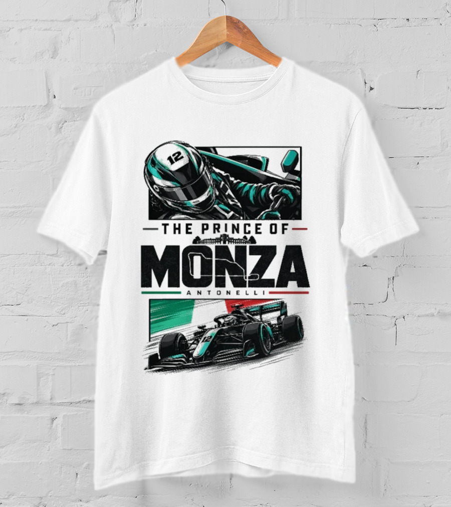 The Prince Of Monza Antonelli Racing Car T-Shirt