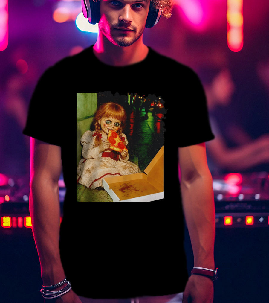 Annabelle Pizza Night Halloween T-Shirt