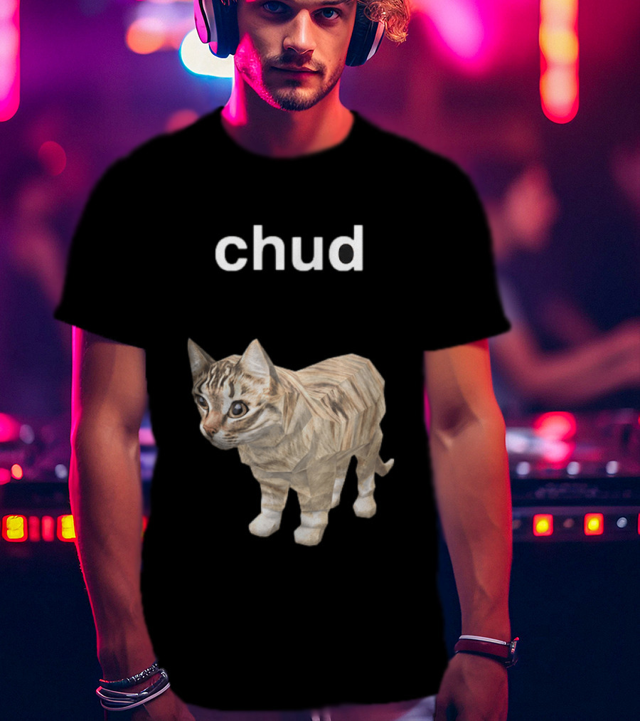 Chud Cat Meme Funny Internet Culture T-Shirt