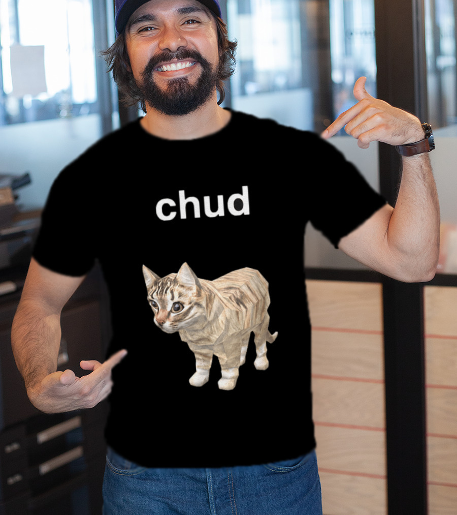 Chud Cat Meme Funny Internet Culture T-Shirt