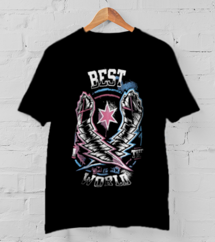 CM Punk Best In The World WWE Lightning Fist Star T-Shirt
