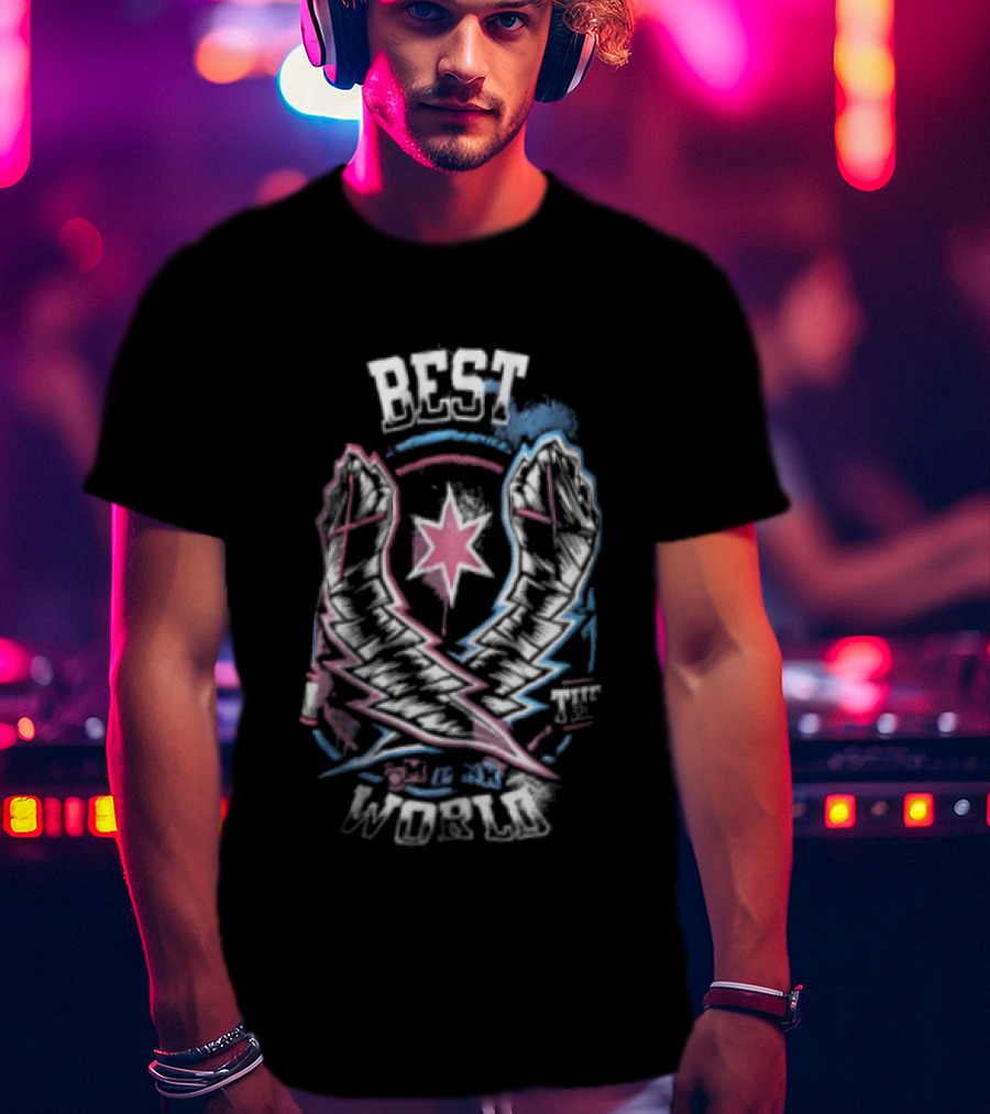 CM Punk Best In The World WWE Lightning Fist Star T-Shirt