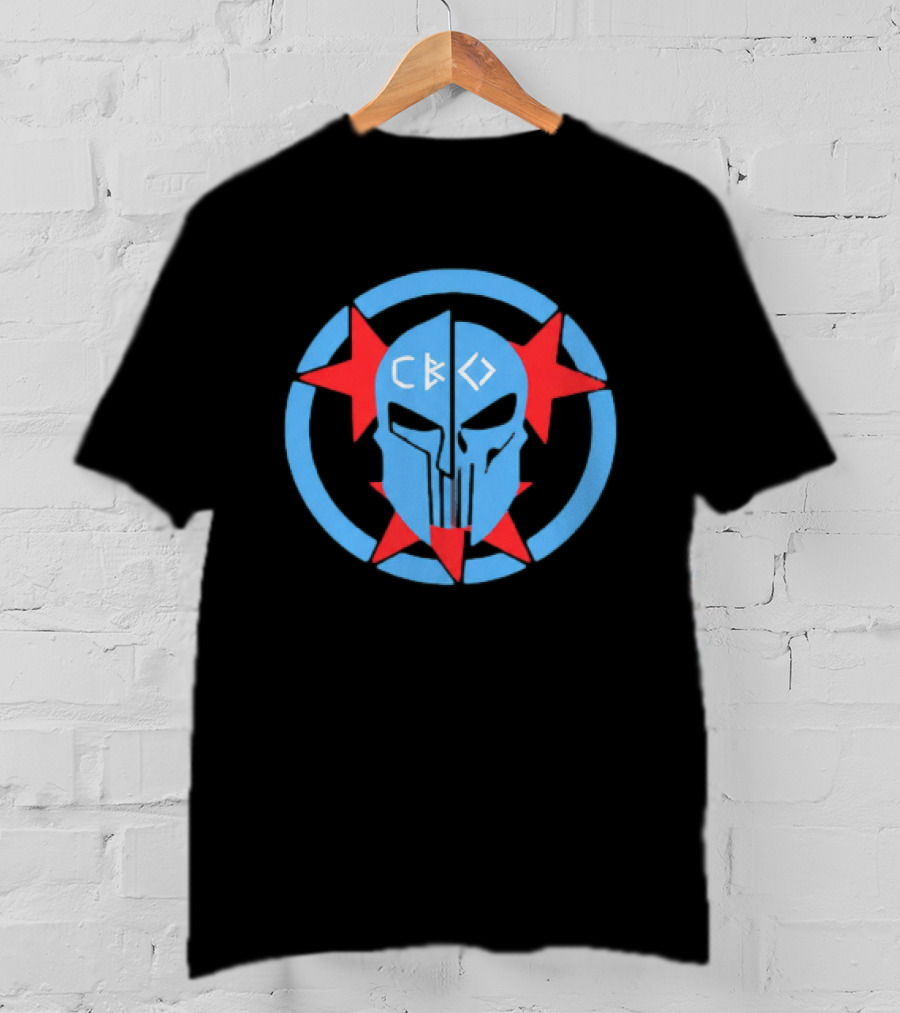 Jeffery Simmons CBO Skull Blue Red Star T-Shirt