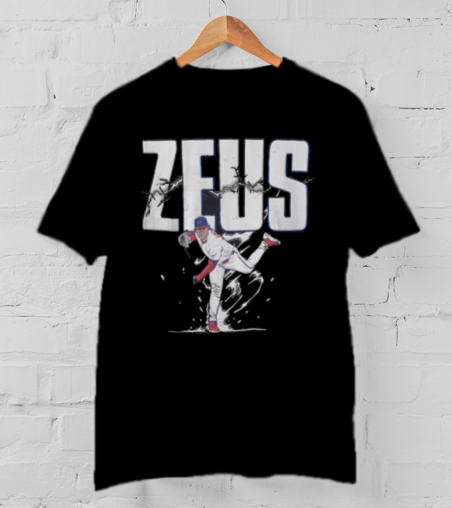Jesus Luzardo Zeus Baseball Pitching Pose Sports T-Shirt