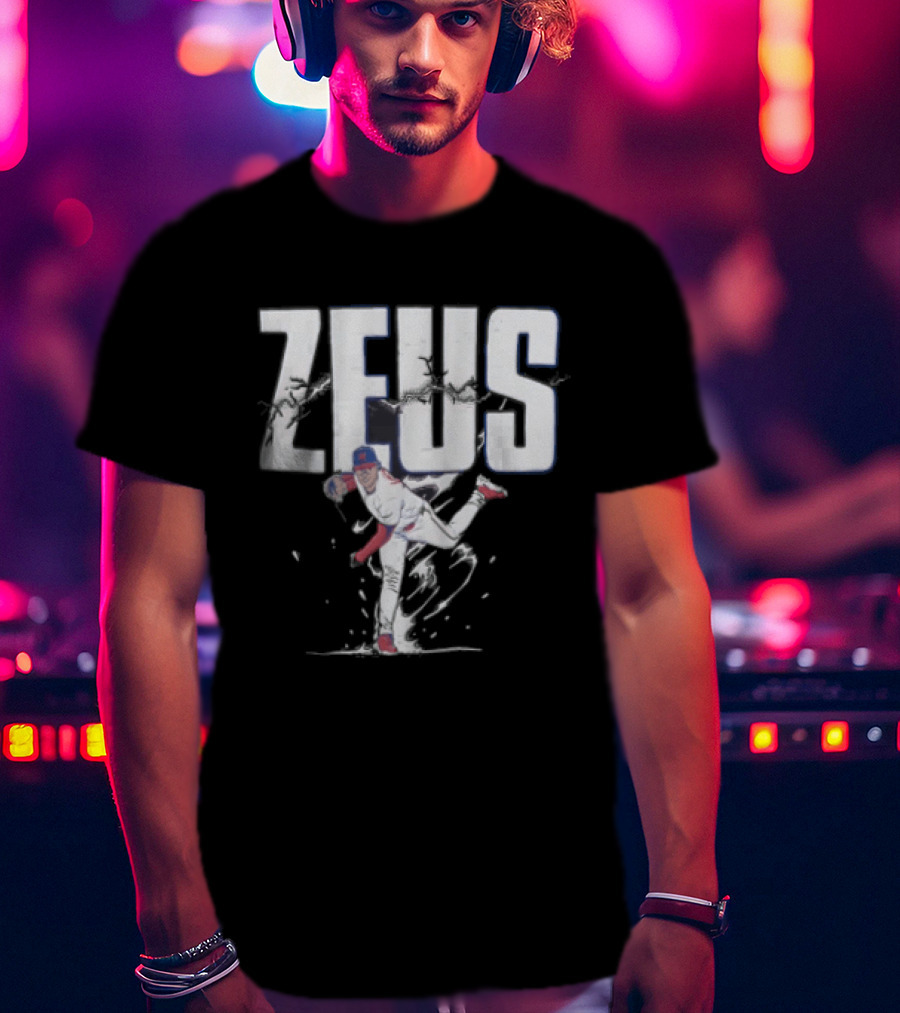 Jesus Luzardo Zeus Baseball Pitching Pose Sports T-Shirt