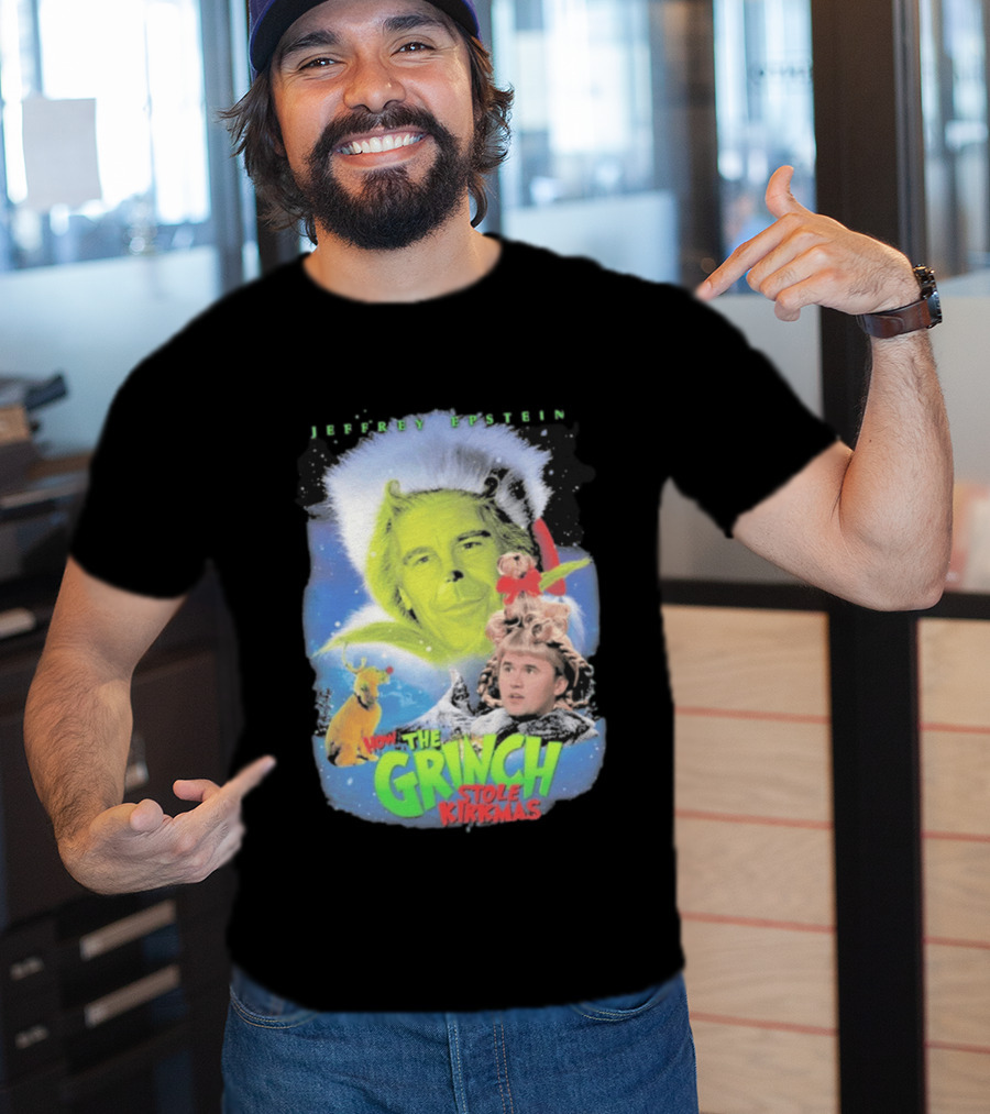 How The Grinch Stole Kirkmas Jeffrey Epstein T-Shirt