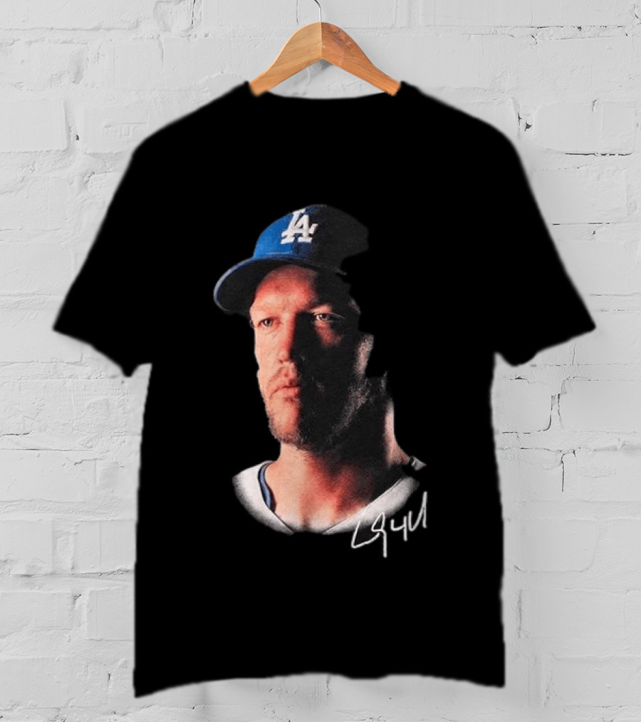 Kike Hernandez Wears Clayton Kershaw Face LA Dodgers Signature T-Shirt