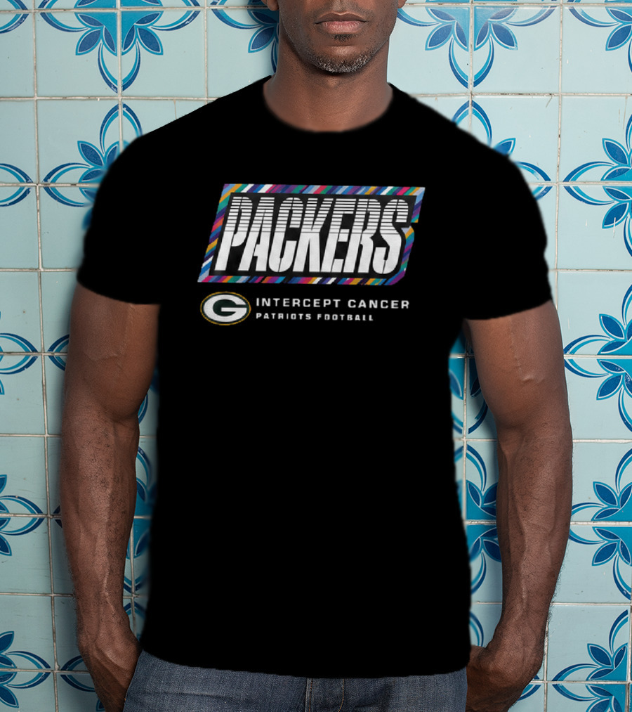 Packers Intercept Cancer Patriots Football Crucial Catch 2026 T-Shirt