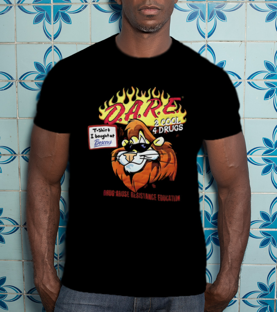 D.A.R.E. Is Cool 4 Drugs Lions Drug Abuse Resistance Education T-Shirt