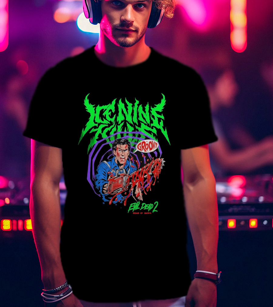 Ice Nine Kills Groovy Evil Dead 2 Blood Guts 2026 T-Shirt