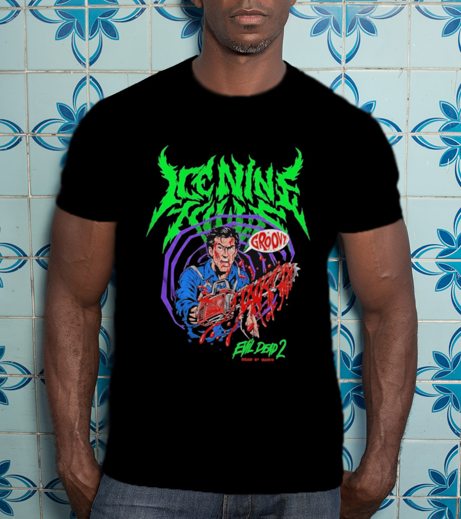 Ice Nine Kills Groovy Evil Dead 2 Blood Guts 2026 T-Shirt