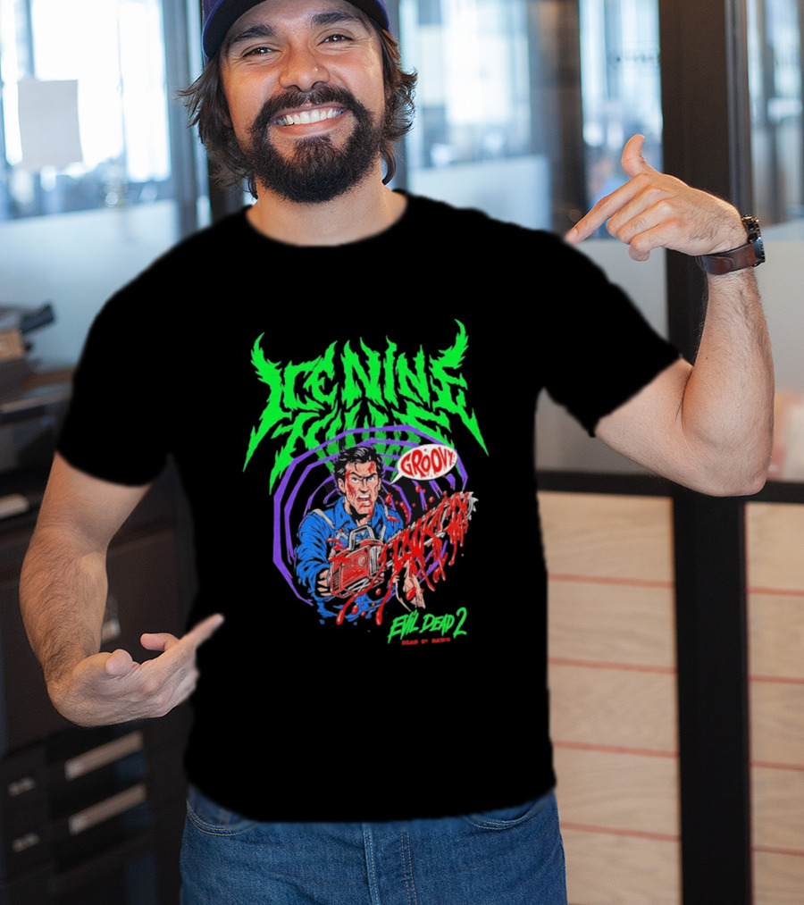 Ice Nine Kills Groovy Evil Dead 2 Blood Guts 2026 T-Shirt