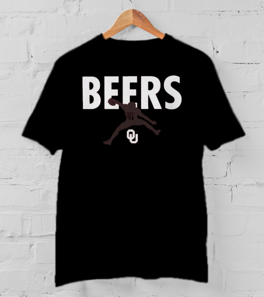 Rocky Beers Hurdle OU Football Leap T-Shirt
