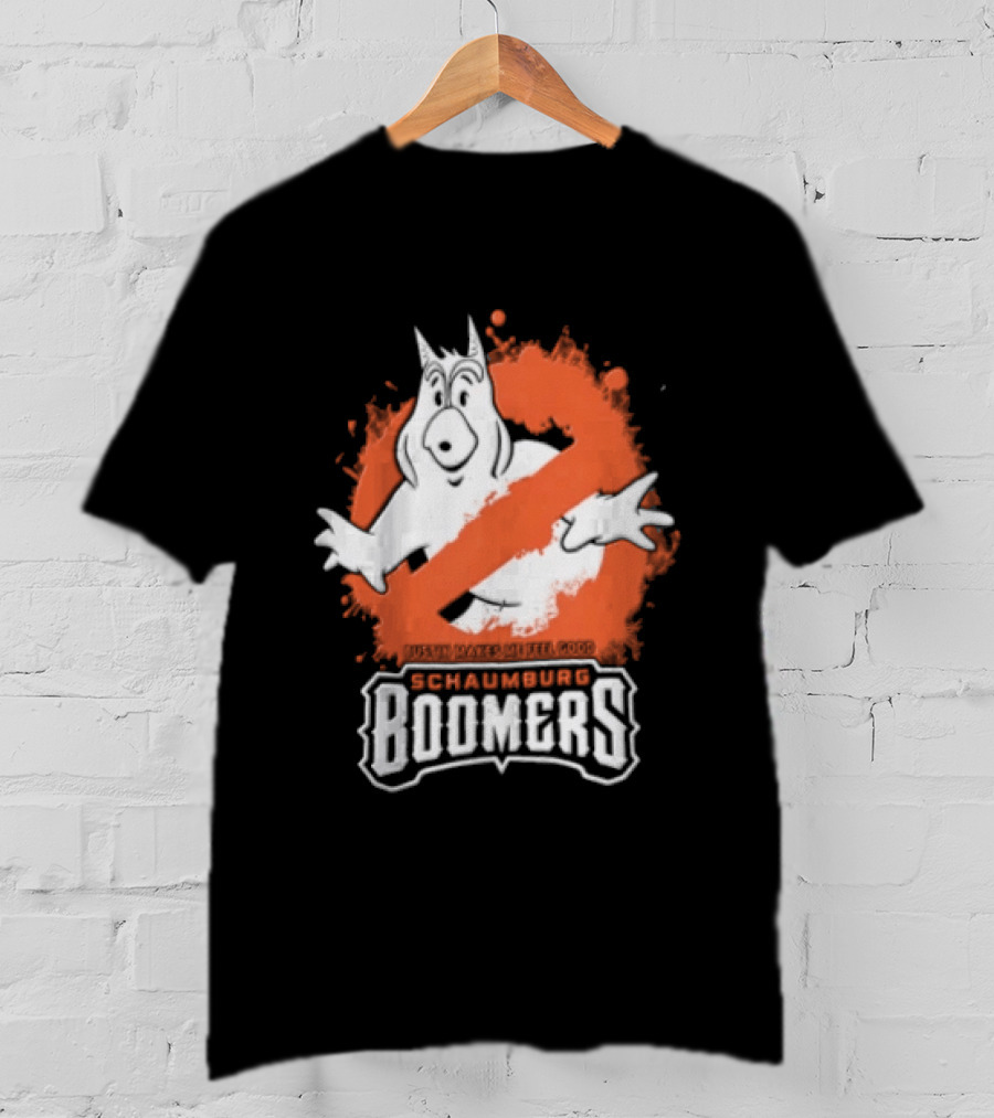 Schaumburg Boomers Bustin Makes Me Feel Good Ghostly T-Shirt
