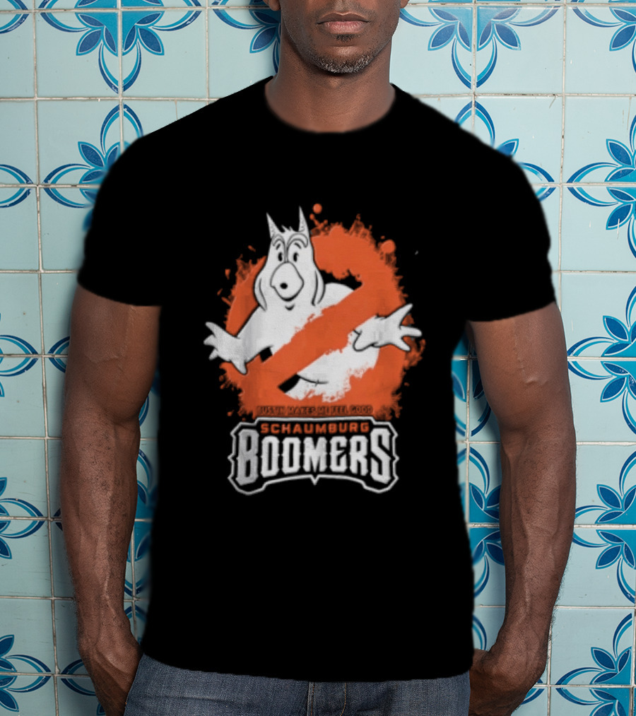Schaumburg Boomers Bustin Makes Me Feel Good Ghostly T-Shirt